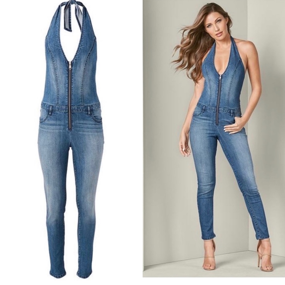 Jean Halter Jumpsuit